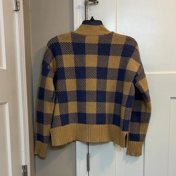Madewell | Bayberry Cardigan Sweater in Buffalo Check - Picture 4 of 5